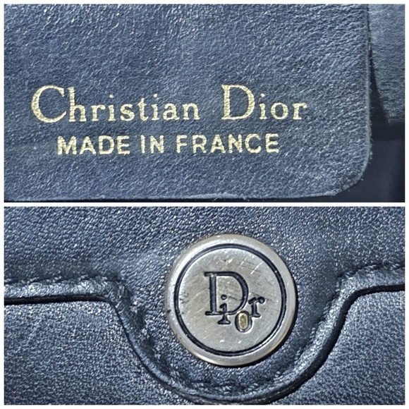 Authentic CHRISTIAN DIOR Vintage Barrel Crossbody/Shoulder Bag Black - Picture 4 of 8
